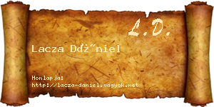 Lacza Dániel névjegykártya